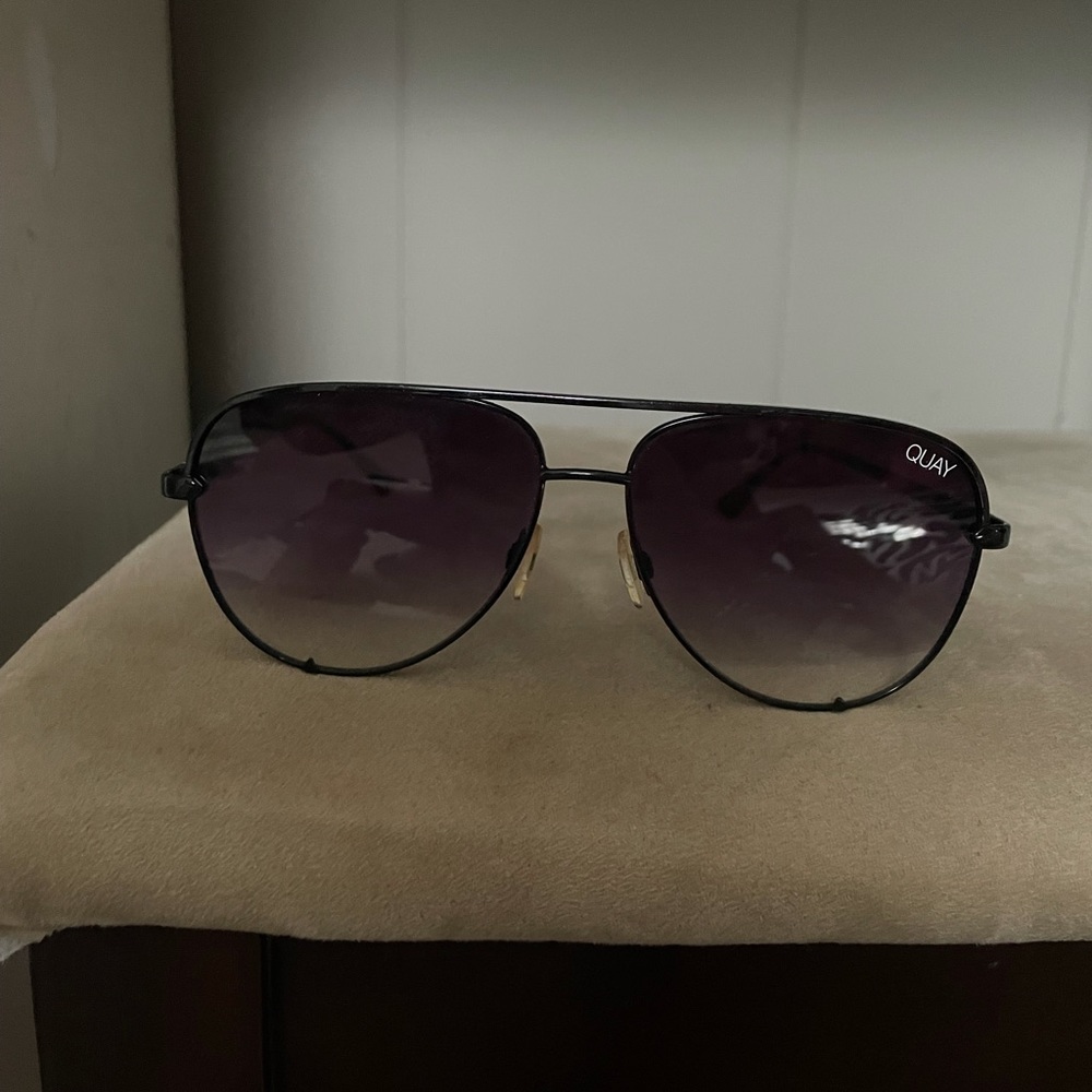 Quay aviator black sunglasses